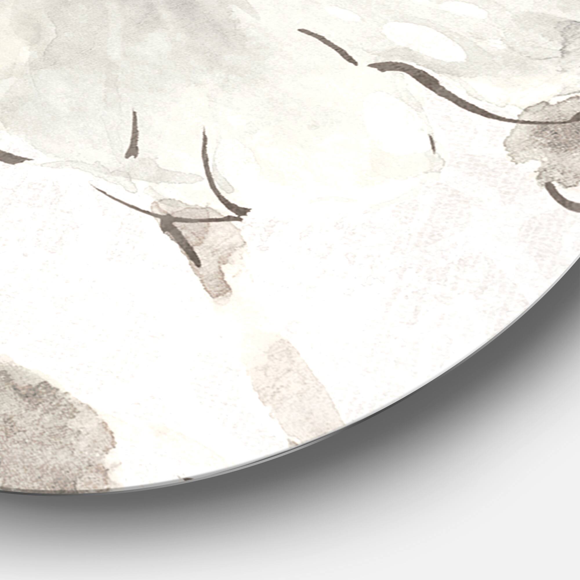 Designart - Indigold Grey Peonies II